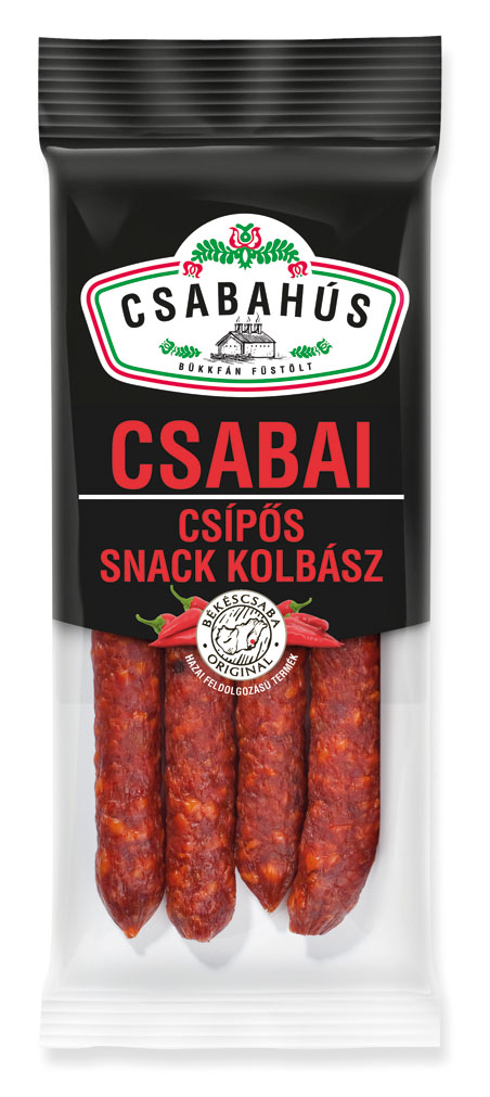 Csabai Snack kolbász csípős 100g